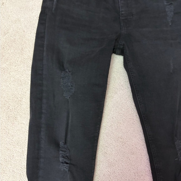 Zara Distressed Black Skinny Jeans - Picture 2 of 5
